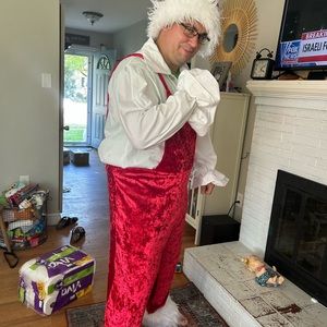 Custom made Santa overalls!